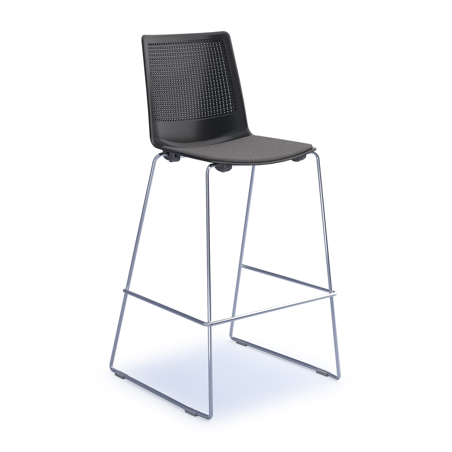 Harmony multi-purpose stool with seat pad - HRM509C-K-SP