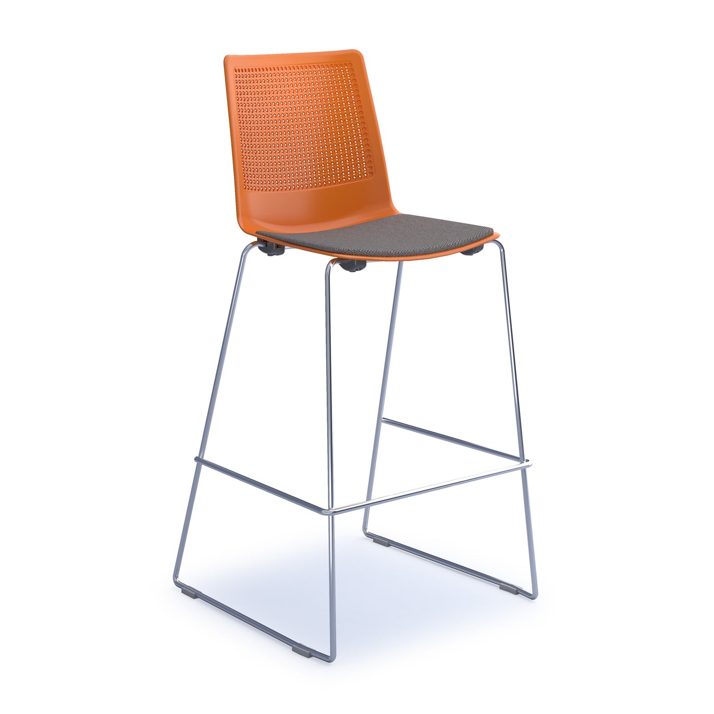 Harmony multi-purpose stool with seat pad - HRM509C-OR-SP