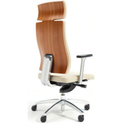 Verco Executive seating - Vibe Show Wood High Back Task Chair with Arms