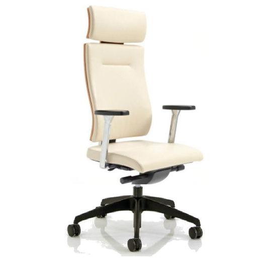 Verco Executive seating - Vibe Show Wood High Back Task Chair with Arms