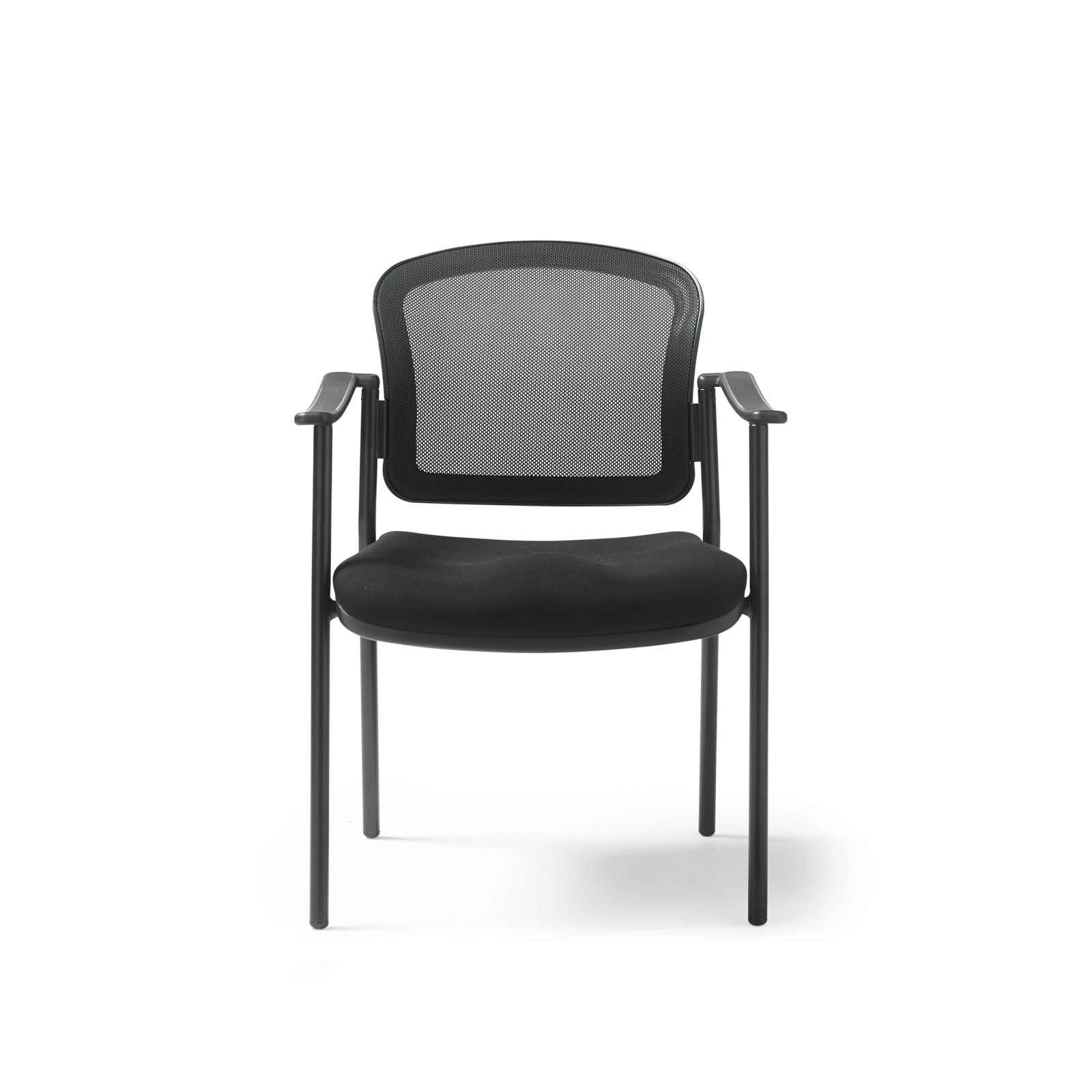 Joni 4 leg mesh back meeting chair with arms