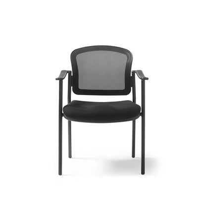 Joni 4 leg mesh back meeting chair with arms