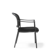 Joni 4 leg mesh back meeting chair with arms