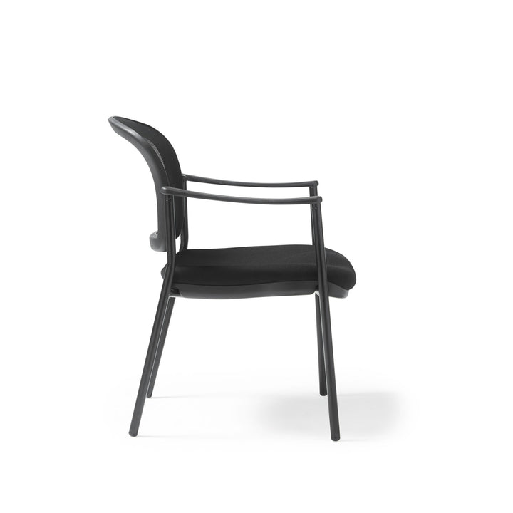 Joni 4 leg mesh back meeting chair with arms