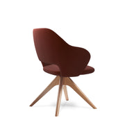 Jude contemporary lounge seating with pyramid oak legs
