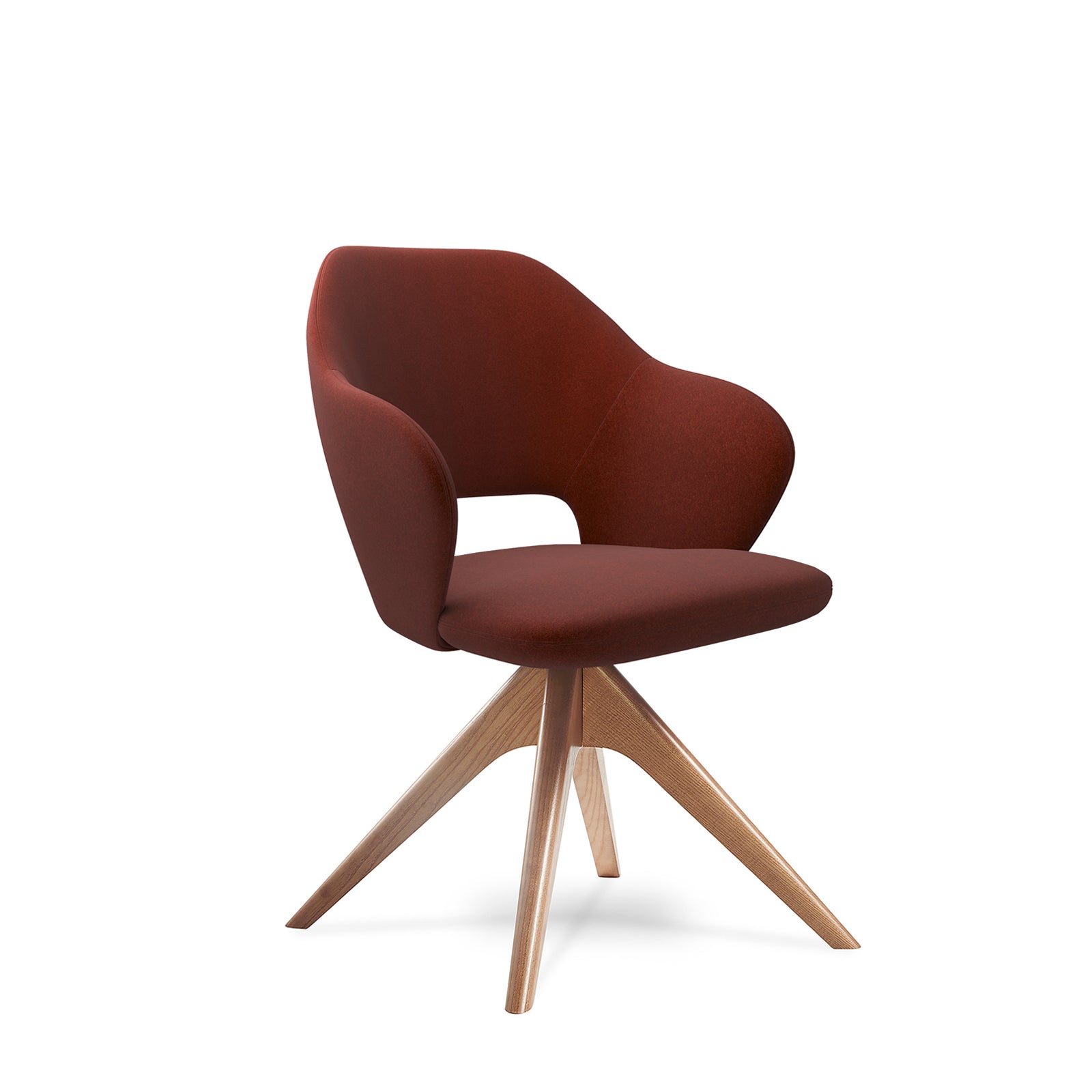 Jude contemporary lounge seating with pyramid oak legs - JUD03