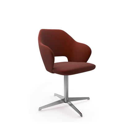 Jude contemporary lounge seating with chrome 4 star base - JUD05