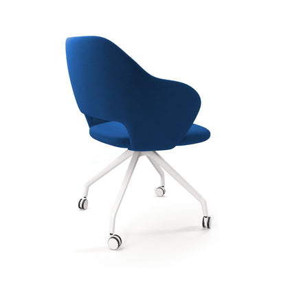 Jude contemporary lounge seating with black pyramid base with castors