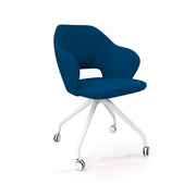 Jude contemporary lounge seating with black pyramid base with castors