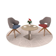 Jude single seater lounge chair with pyramid oak legs