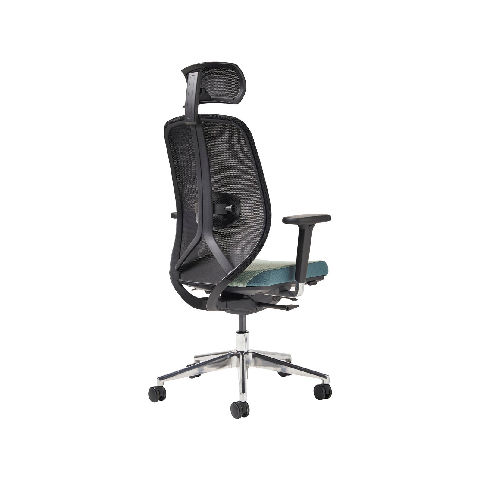 Kura mesh task with head rest - aluminium - KUKH22