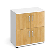 Wooden storage lockers