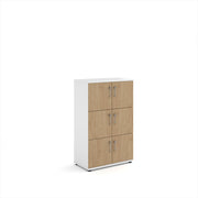 Wooden storage lockers