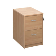 Wooden Filing Cabinet With Silver Handles - 4 Drawer - Walnut