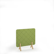 Lattice Acoustic Floor Standing Screen Wooden Legs