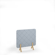 Lattice Acoustic Floor Standing Screen Wooden Legs