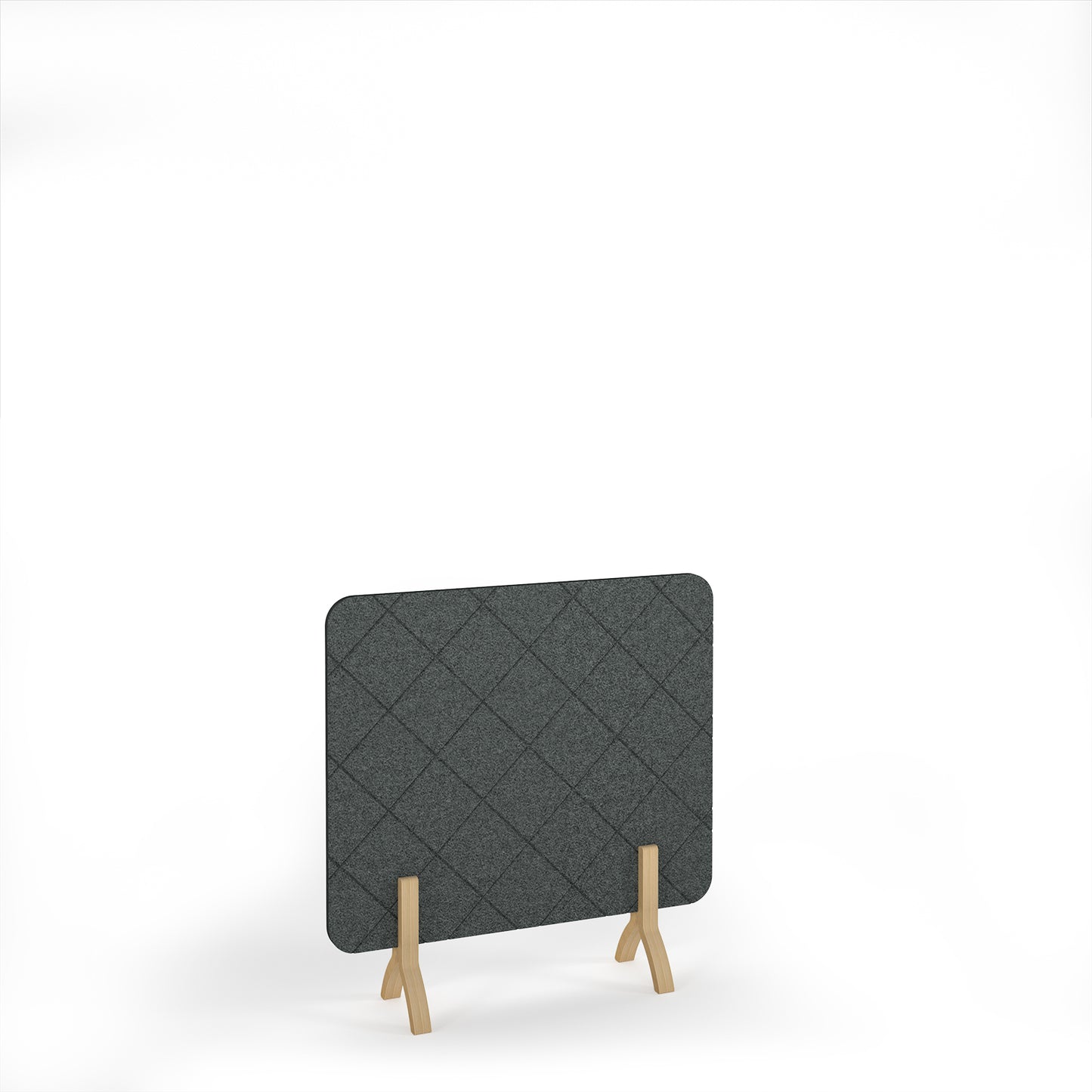 Lattice Acoustic Floor Standing Screen Wooden Legs - LFSC1200-WF-MG