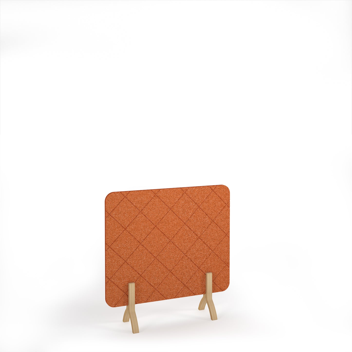 Lattice Acoustic Floor Standing Screen Wooden Legs - LFSC1200-WF-TA