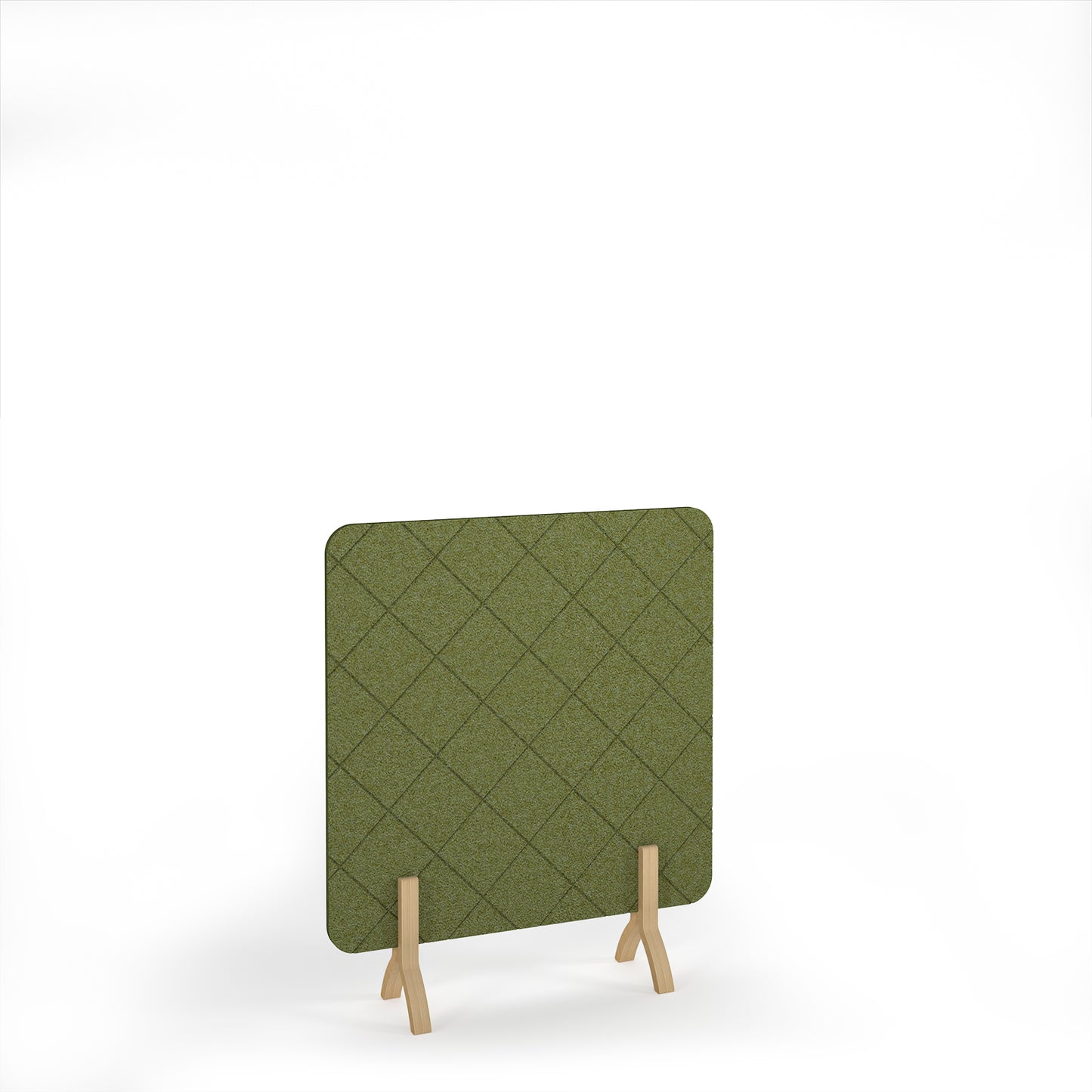 Lattice Acoustic Floor Standing Screen Wooden Legs - LFSC1400-WF-RG