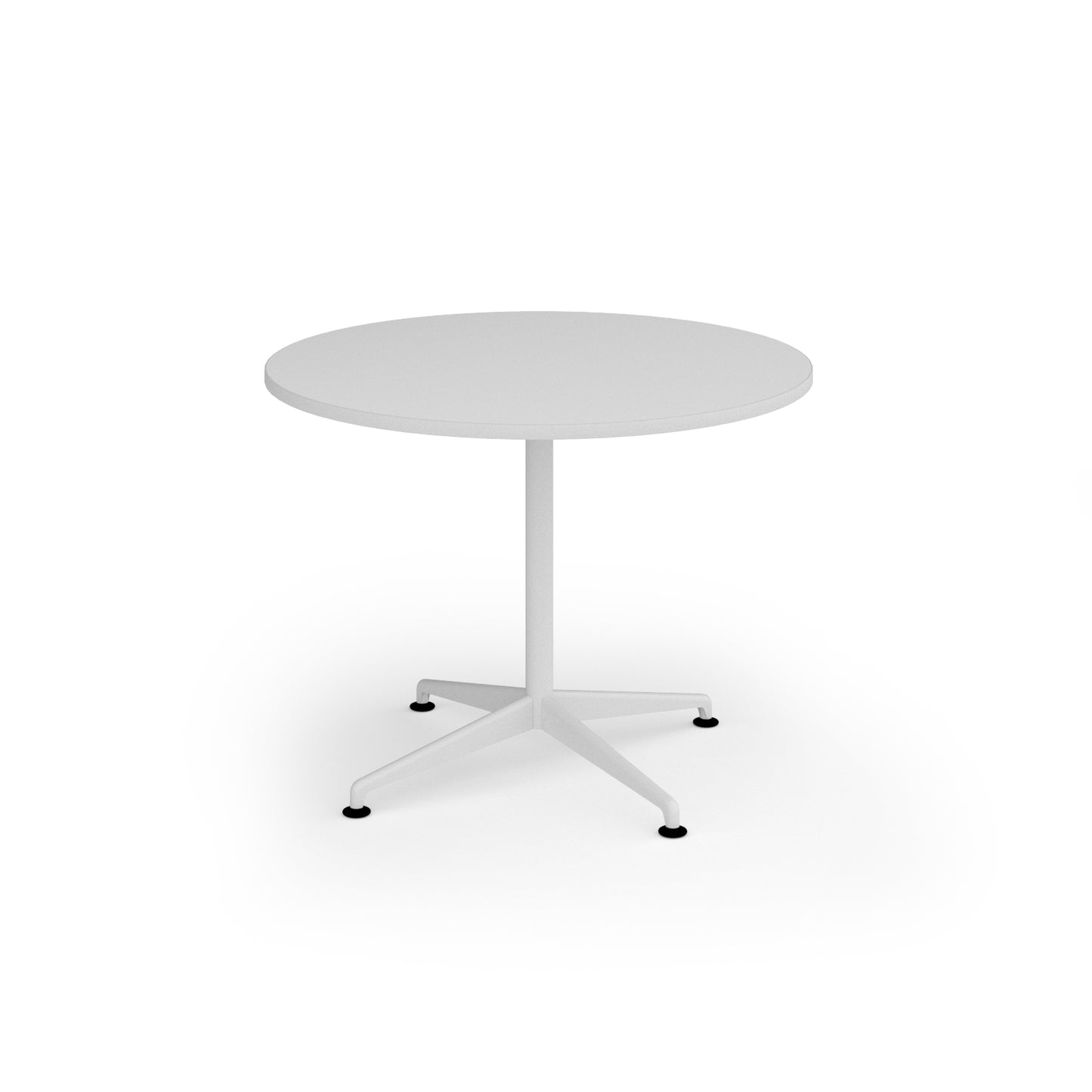 Loft circular dining table - LTDC10-WH-WH