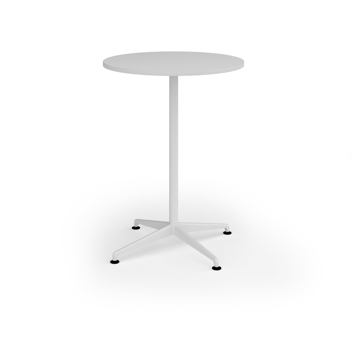 Loft circular poseur table - LTPC8-WH-WH