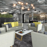 Lyric 900 classic soft seating - metal legs
