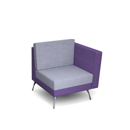 Lyric modular soft seating - left arm and metal legs - LYRLA-ML