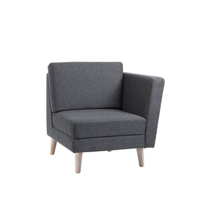 Lyric modular soft seating - left arm and metal legs - LYRLA-WF