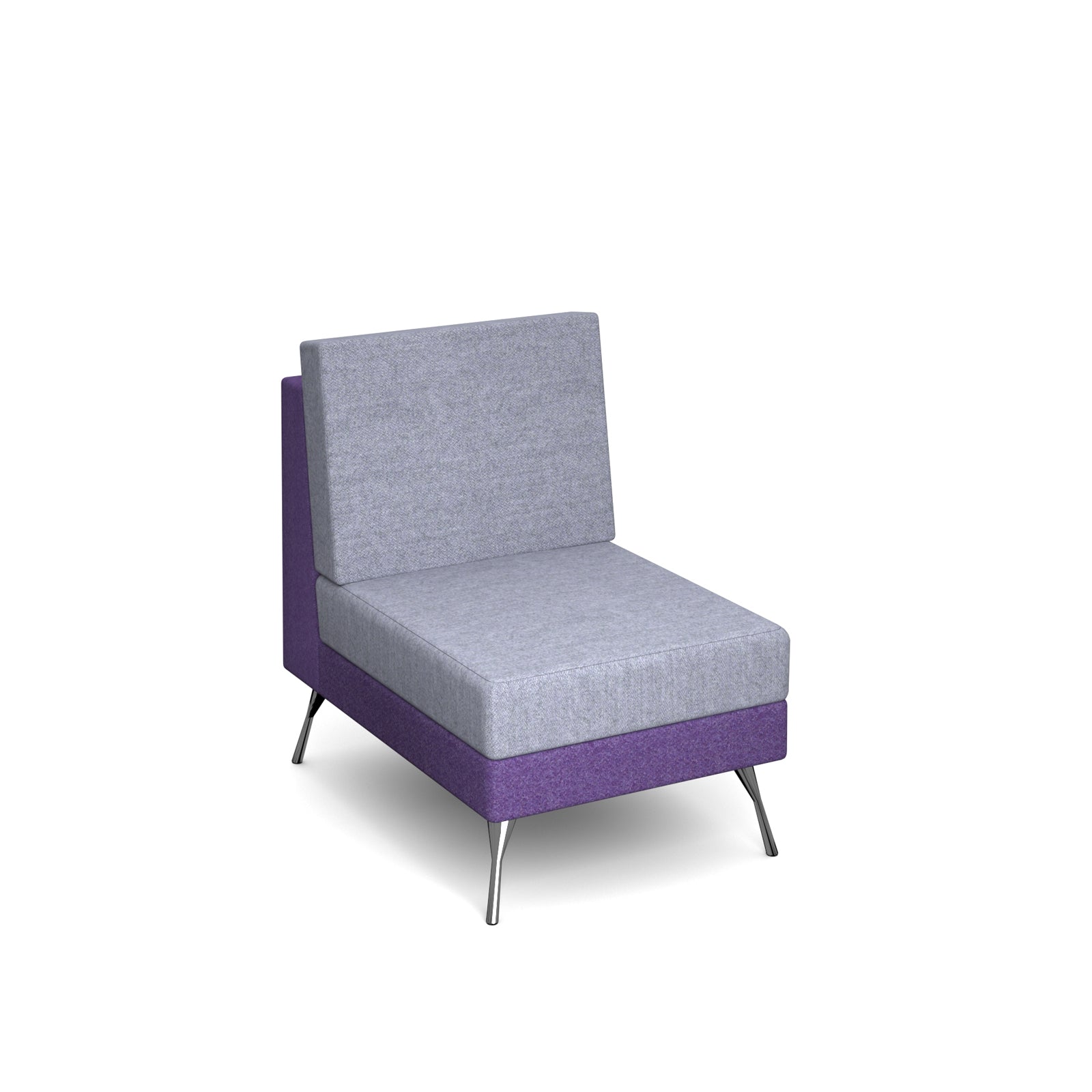 Lyric modular soft seating - no arms and metal legs - LYRNA-ML
