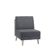 Lyric modular soft seating - no arms and metal legs