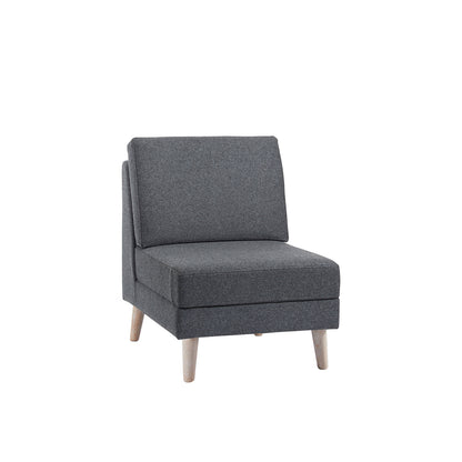 Lyric modular soft seating - no arms and metal legs - LYRNA-WF