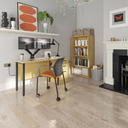 Desk High Pedestal 600mm With Silver Handles - in multiple colours available