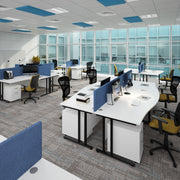 Maestro 25 Straight Office Desks – 800mm Deep Cantilever Workstation Desks – Available in Multiple Sizes & Colours