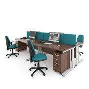 Maestro 25 cable managed left hand wave desk