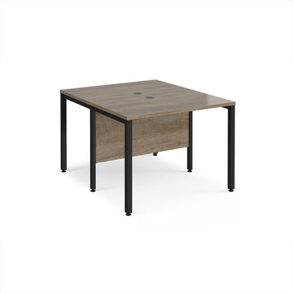 Maestro 25 bench back to back straight desks 1200mm - MB1012BKNO