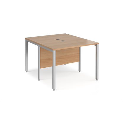 Maestro 25 bench back to back straight desks 1200mm - MB1012BSB