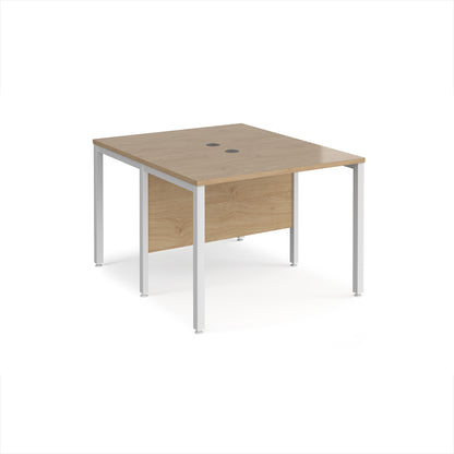 Maestro 25 bench back to back straight desks 1200mm - MB1012BWHKO