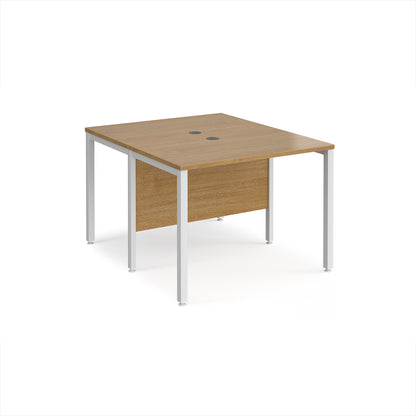 Maestro 25 bench back to back straight desks 1200mm - MB1012BWHO