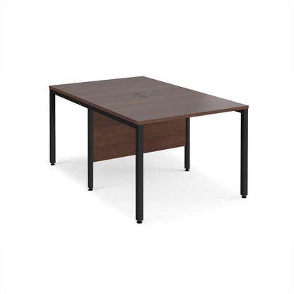 Maestro 25 bench back to back straight desks 1600mm - MB1016BKW