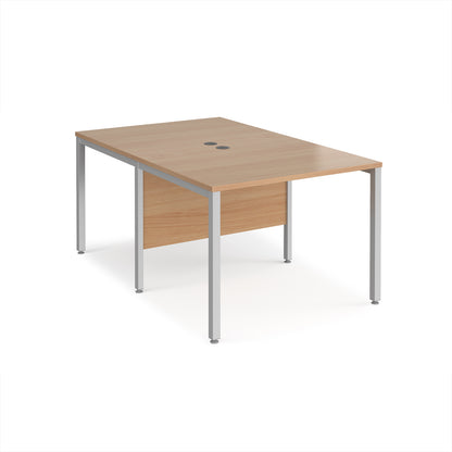 Maestro 25 bench back to back straight desks 1600mm - MB1016BSB
