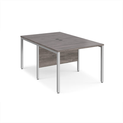 Maestro 25 bench back to back straight desks 1600mm - MB1016BSGO