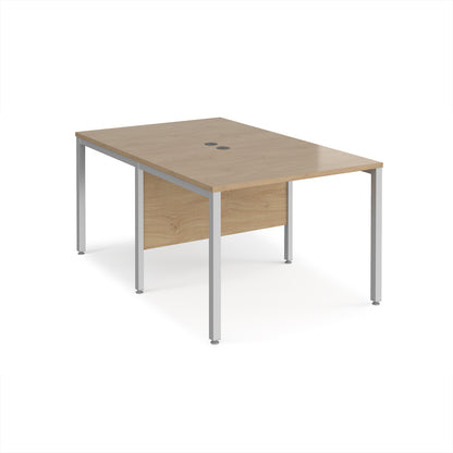 Maestro 25 bench back to back straight desks 1600mm - MB1016BSKO