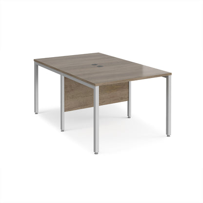 Maestro 25 bench back to back straight desks 1600mm - MB1016BSNO