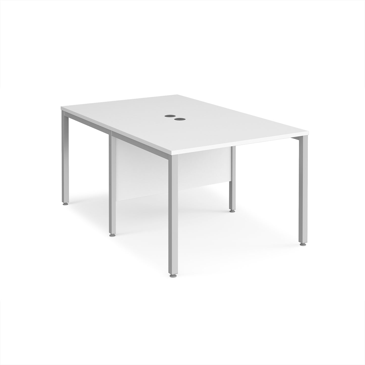 Maestro 25 bench back to back straight desks 1600mm - MB1016BSWH