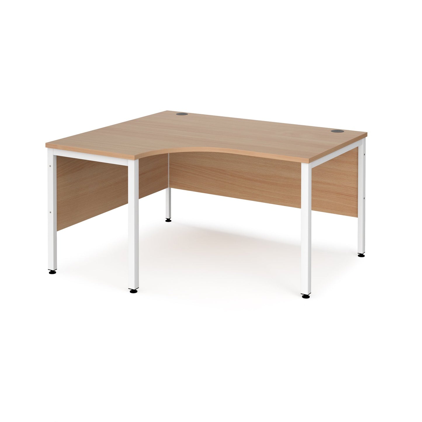 Maestro 25 bench left hand ergonomic corner desk