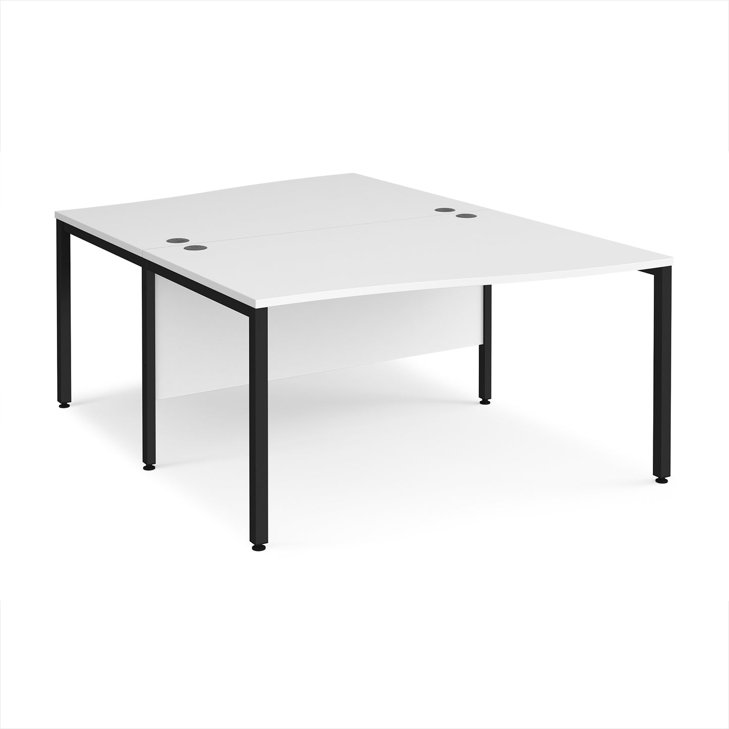 Maestro 25 bench back to back wave desks - MB14WBKWH