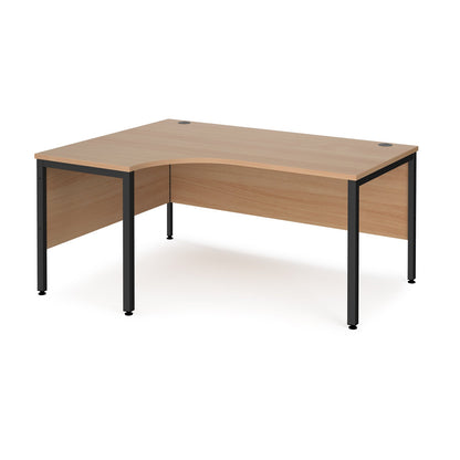 Maestro 25 bench left hand ergonomic corner desk