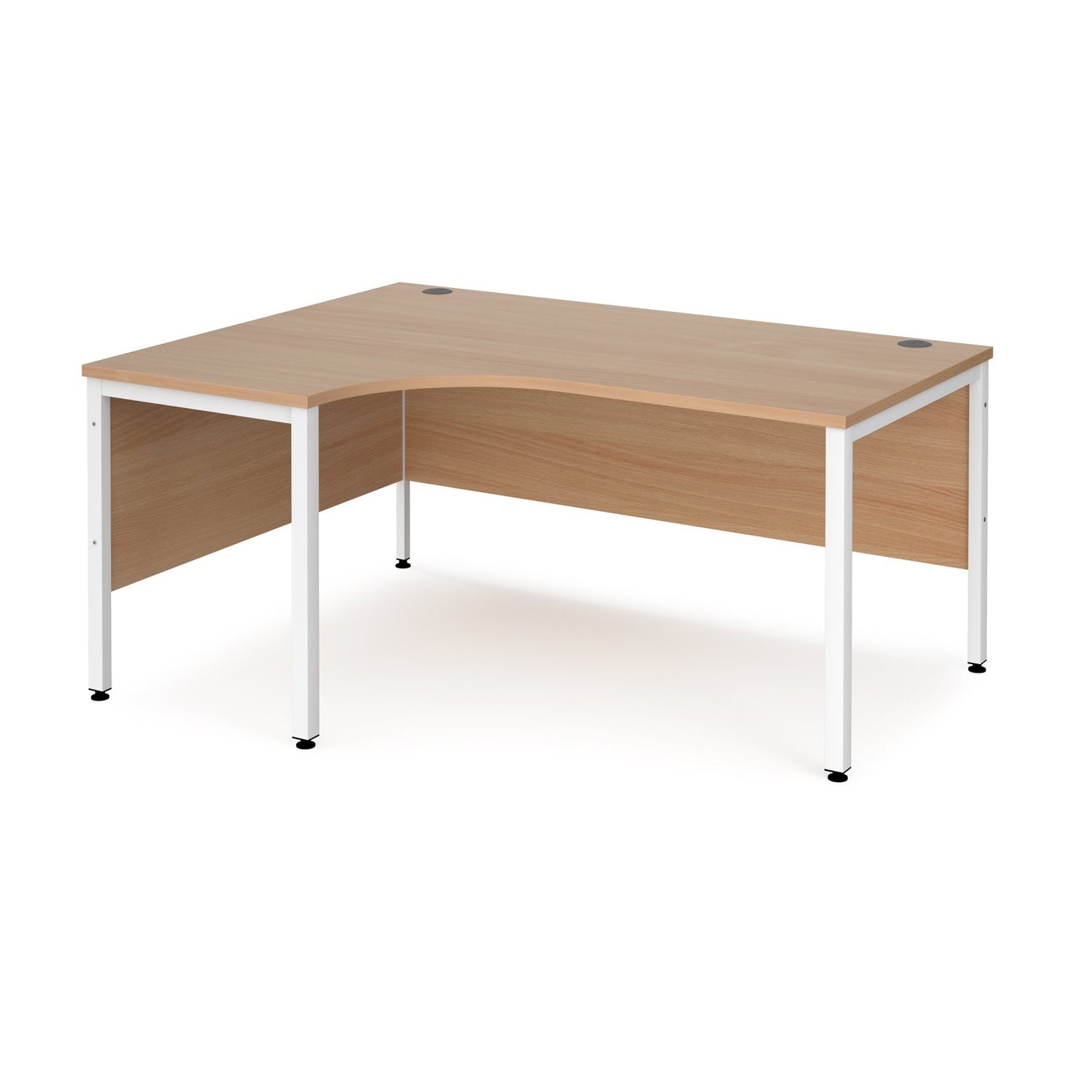 Maestro 25 bench left hand ergonomic corner desk