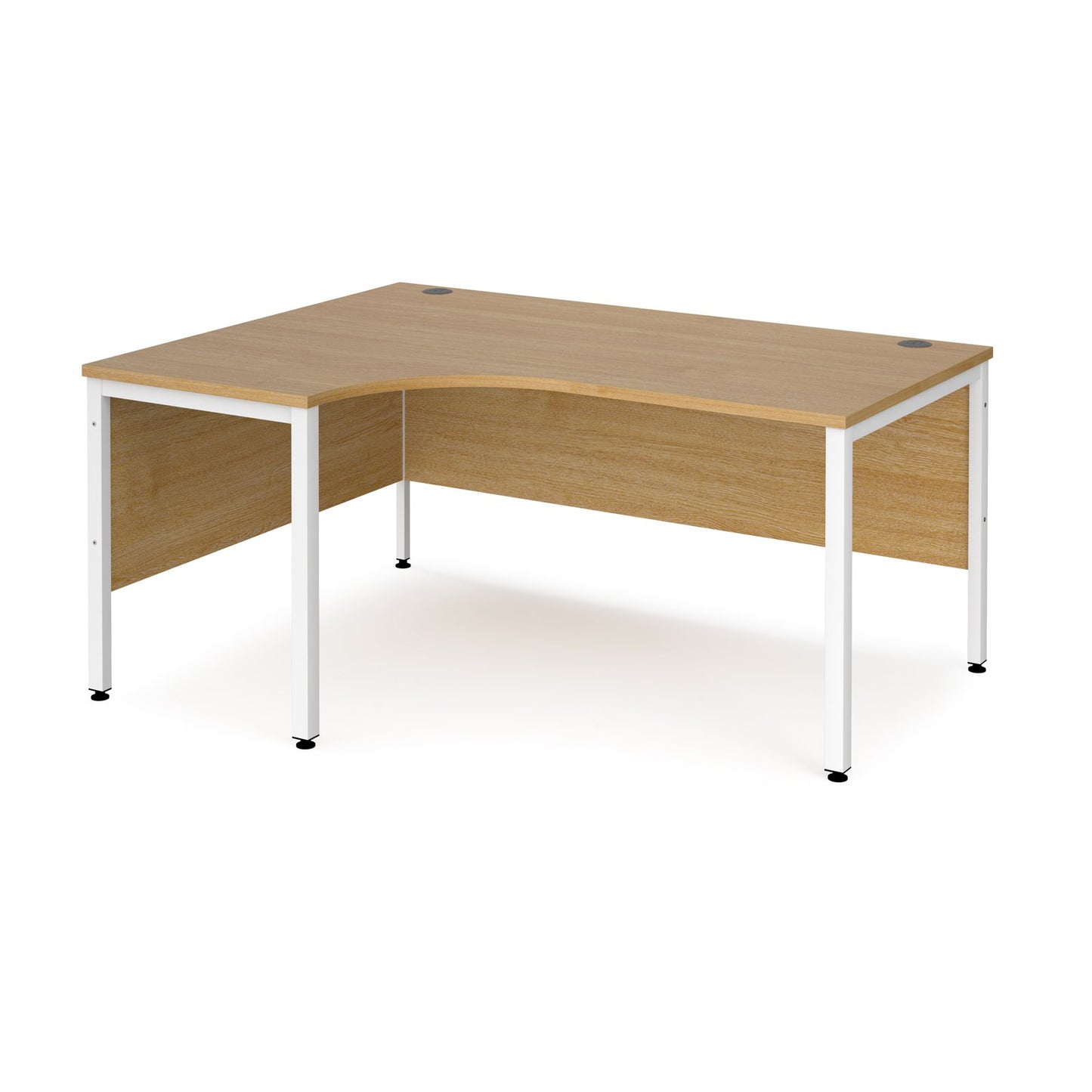 Maestro 25 bench left hand ergonomic corner desk