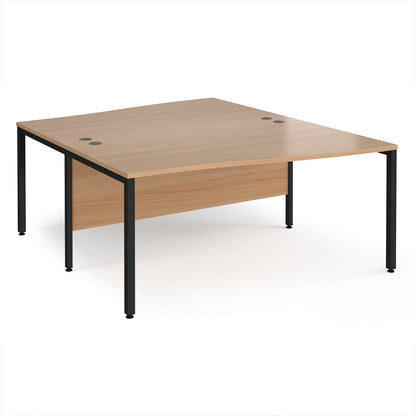 Maestro 25 bench back to back wave desks - MB16WBKB